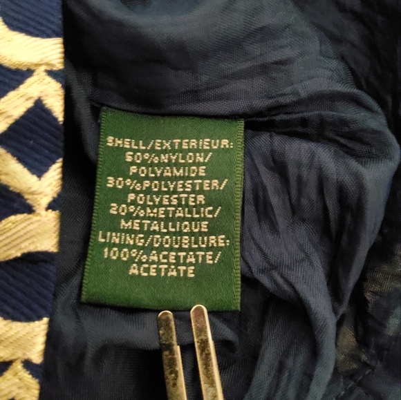 LAUREN Ralph Lauren Geometric Print Fit And Flare Sleeveless Boat Neck Size 2 - Picture 8 of 10